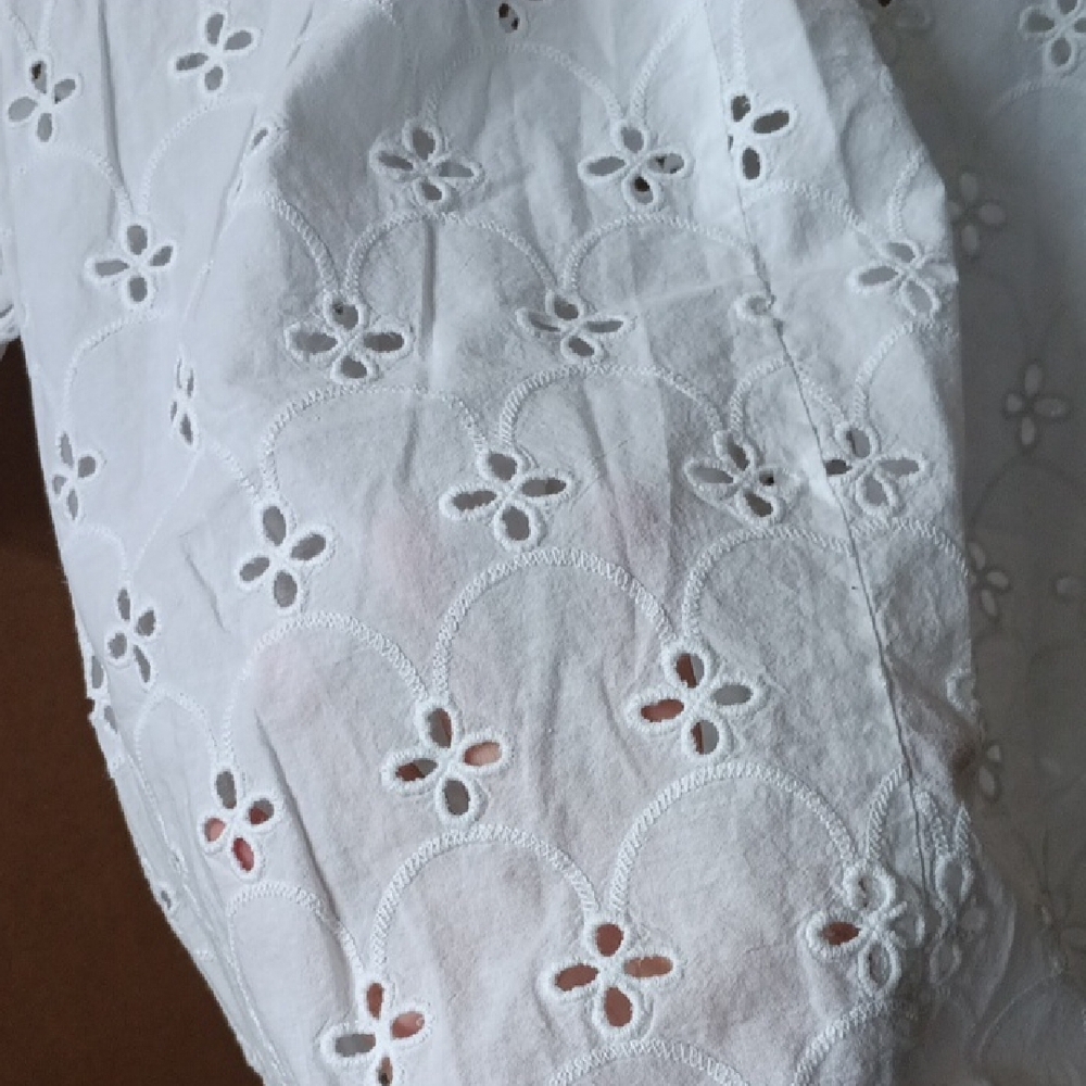 White Eyelet Blouse - Picture 7 of 8